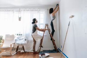 Tenant decorating rental home